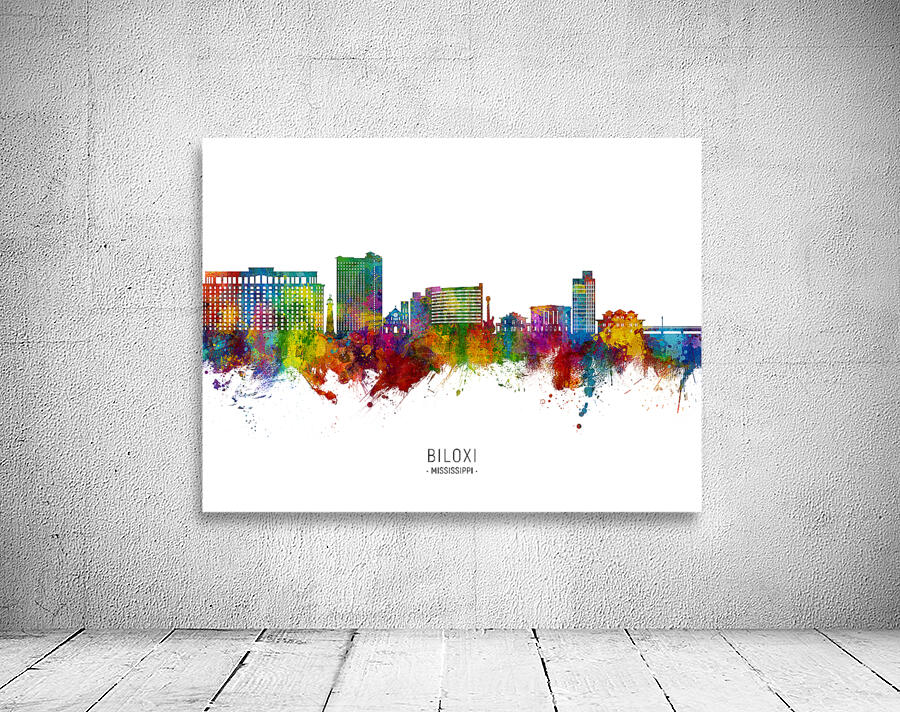 Biloxi Mississippi Skyline Wall Preview