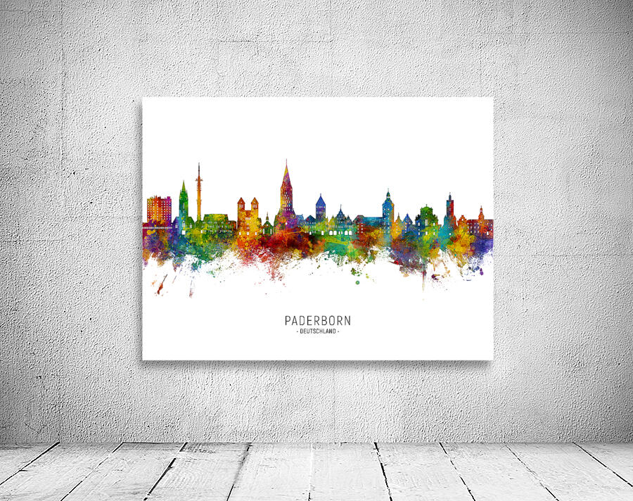 Paderborn Germany Skyline Wall Preview