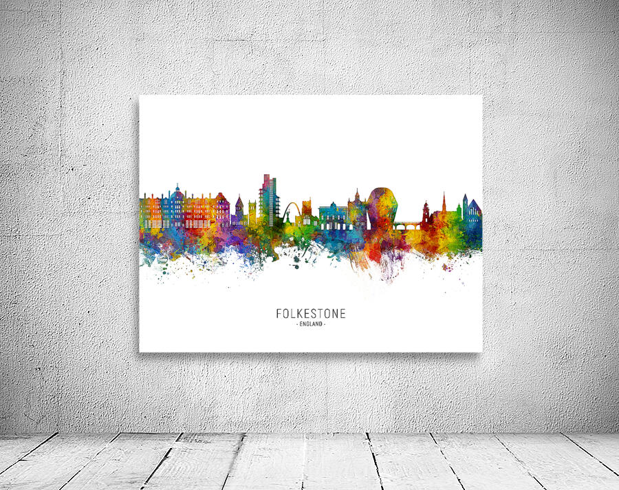 Folkestone England Skyline Wall Preview