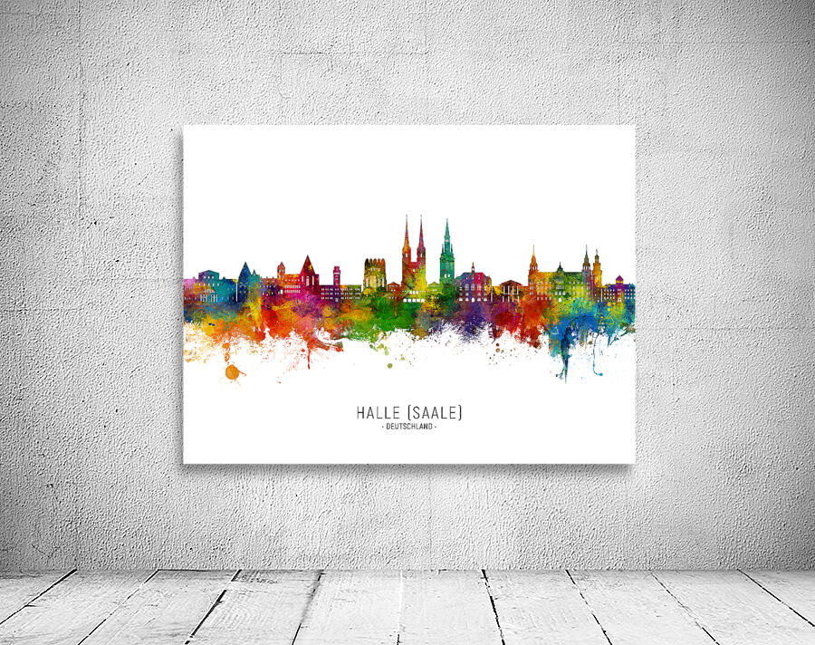 Halle Saale Germany Skyline Wall Preview