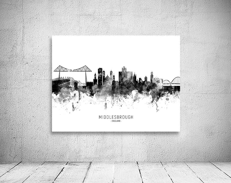 Middlesbrough England Skyline Wall Preview