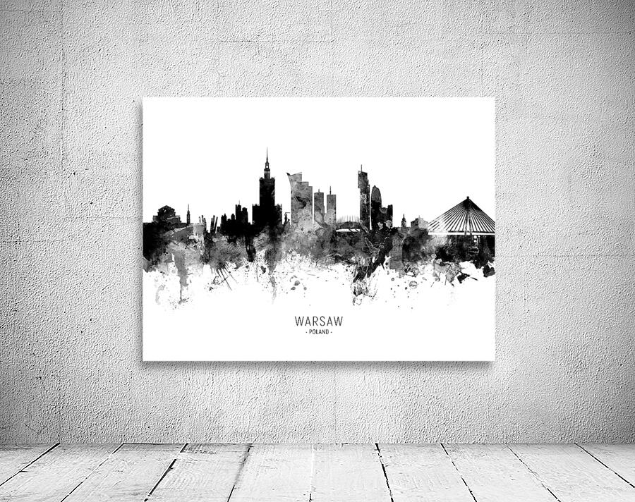 Warsaw Poland Skyline Wall Preview