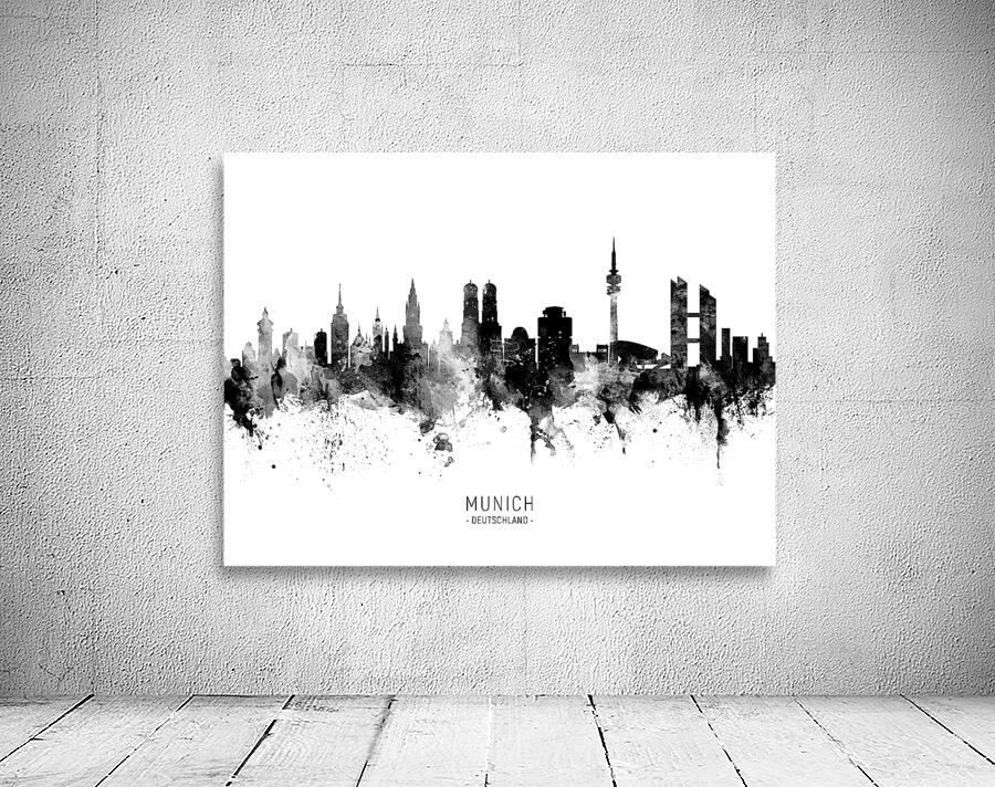 Munich Germany Skyline Wall Preview