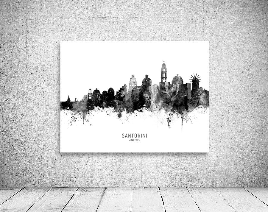 Santorini Skyline Wall Preview