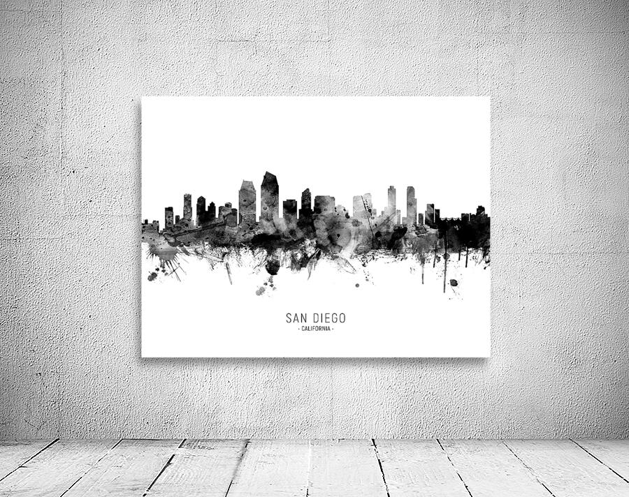 San Diego California Skyline Wall Preview