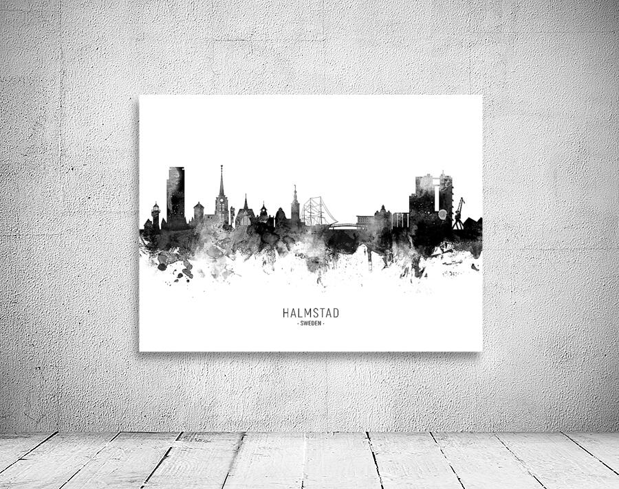 Halmstad Sweden Skyline Wall Preview