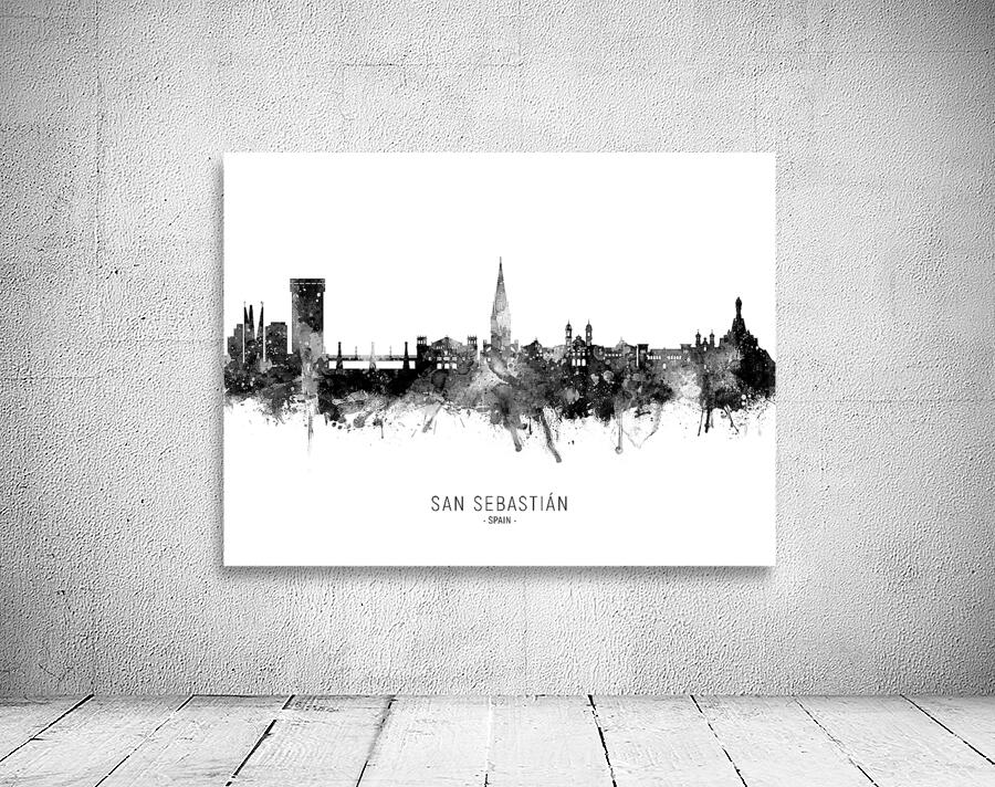 San Sebastian Spain Skyline Wall Preview