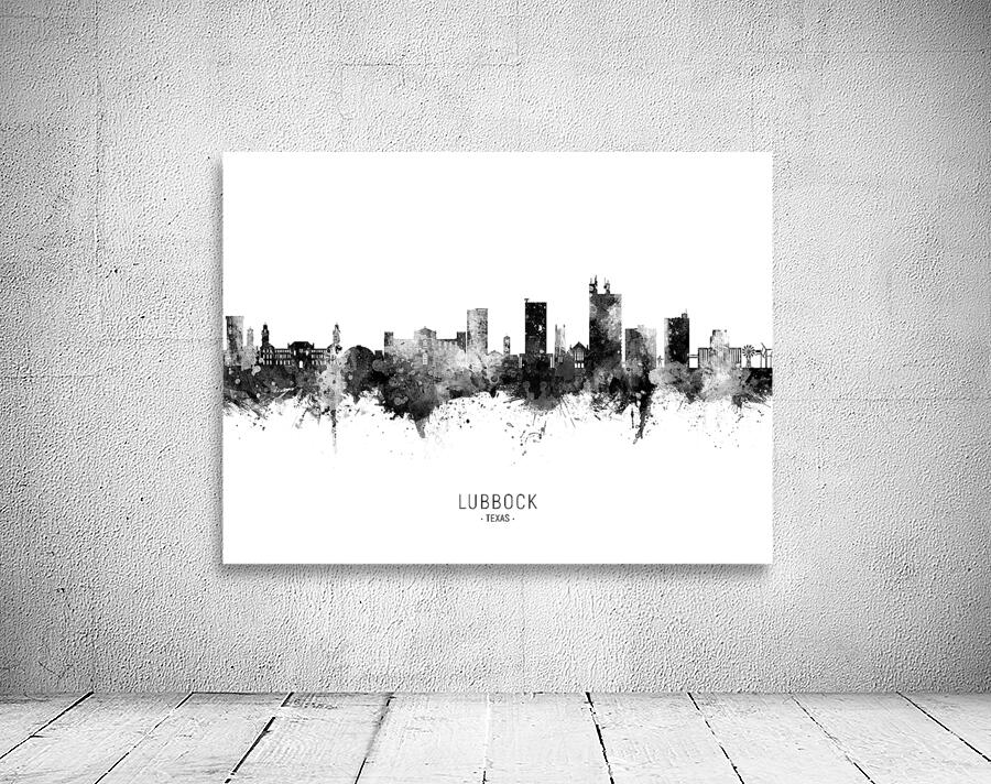 Lubbock Texas Skyline Wall Preview