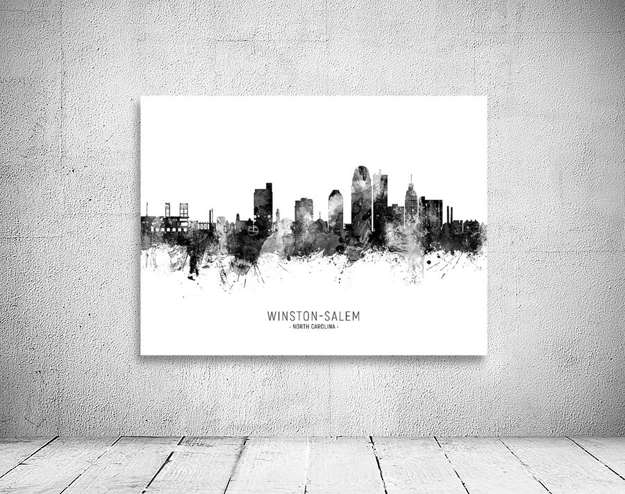 Winston-Salem North Carolina Skyline Wall Preview