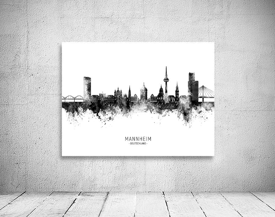 Mannheim Germany Skyline Wall Preview