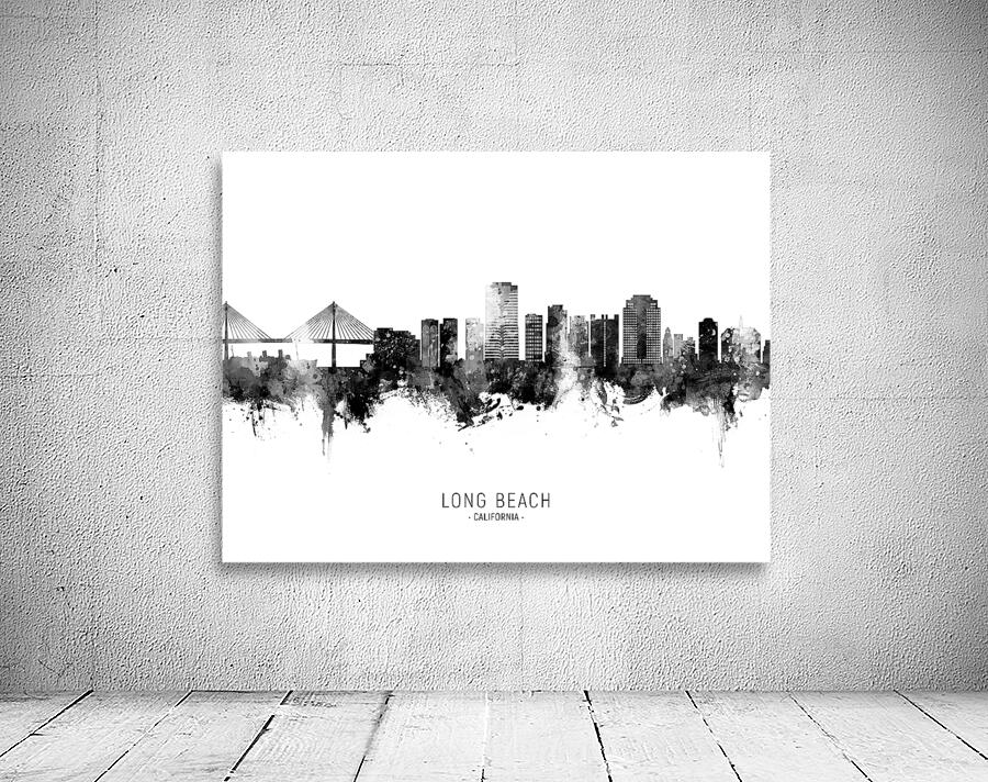 Long Beach California Skyline Wall Preview