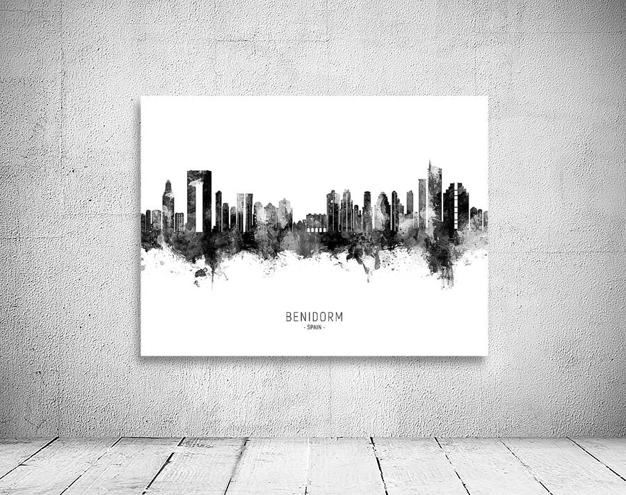 Benidorm Spain Skyline Wall Preview
