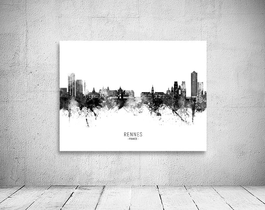 Rennes France Skyline Wall Preview
