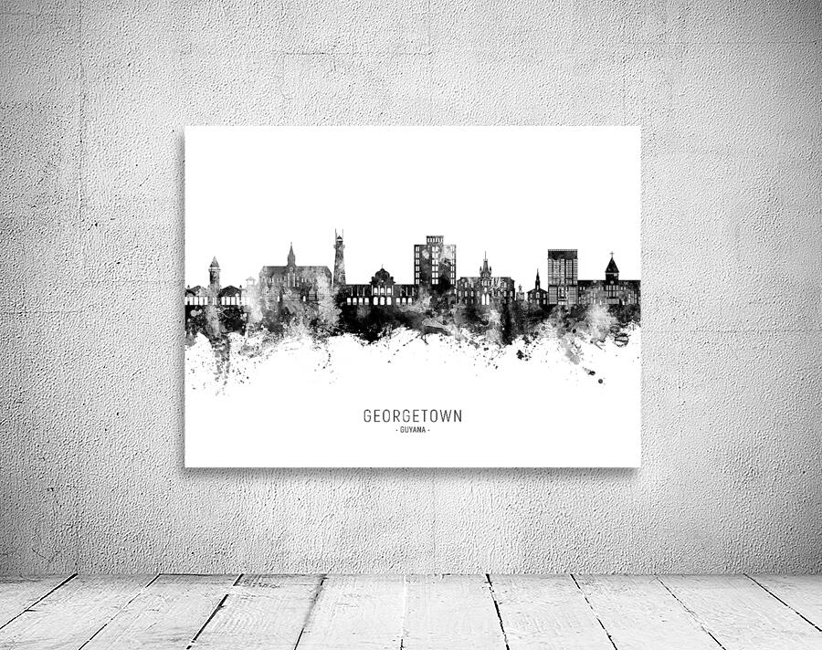 Georgetown Guyana Skyline Wall Preview