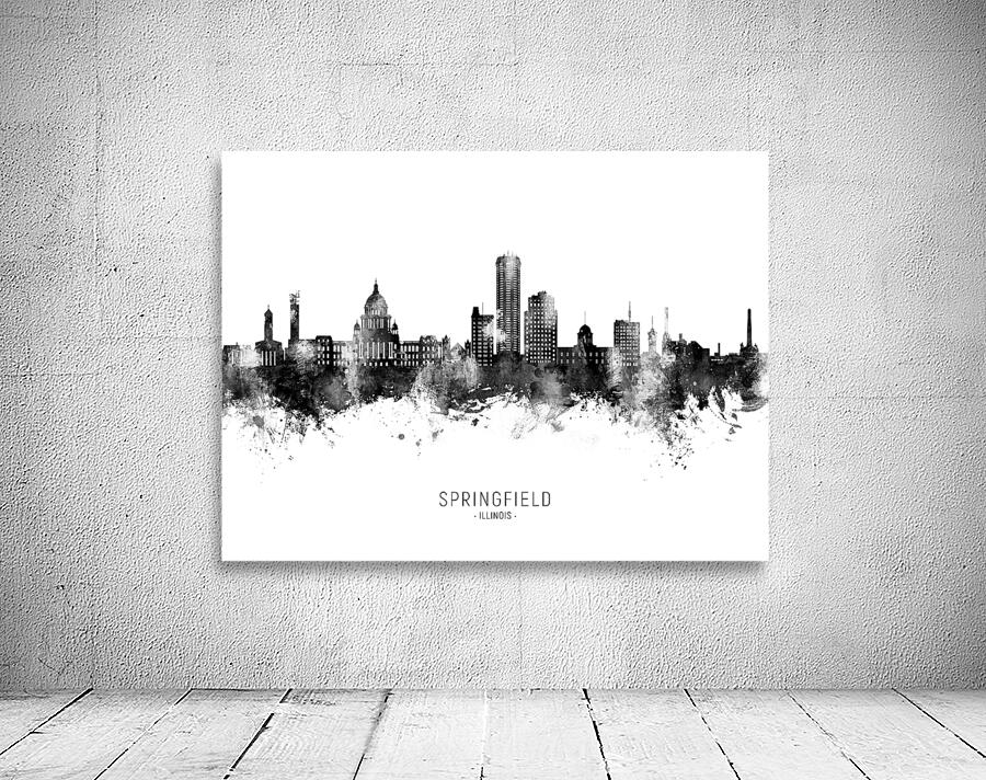 Springfield Illinois Skyline Wall Preview