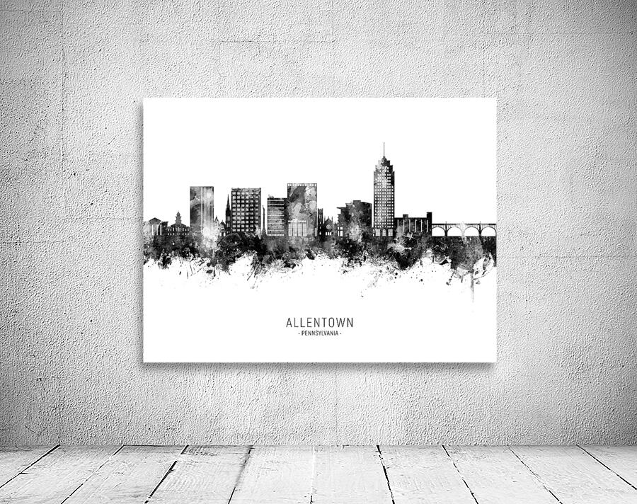 Allentown Pennsylvania Skyline Wall Preview
