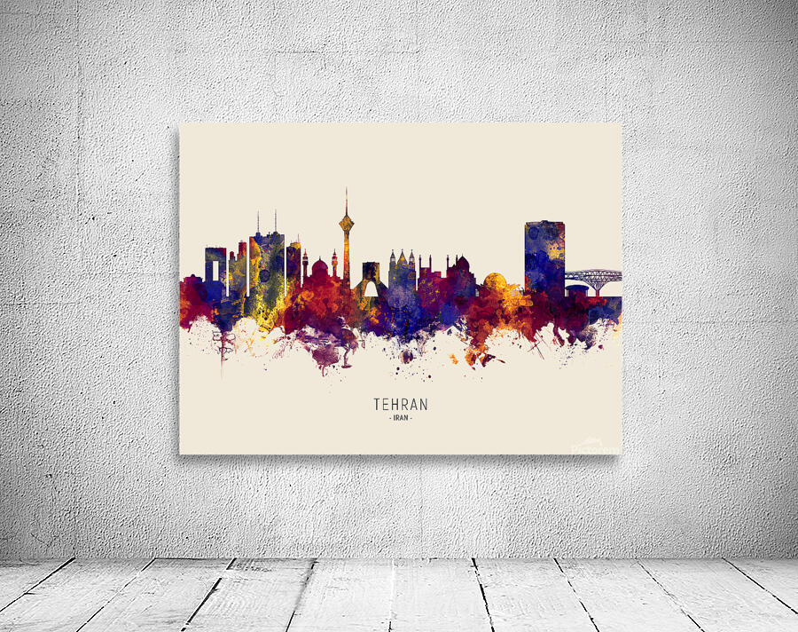 Tehran Iran Skyline Wall Preview