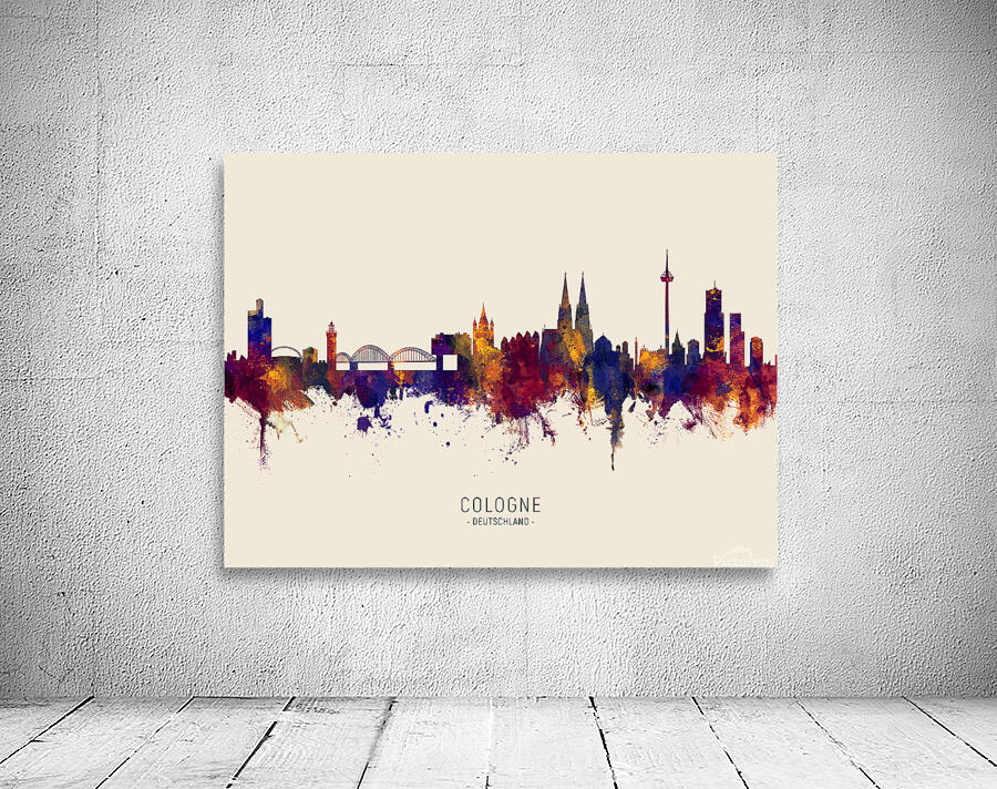 Cologne Germany Skyline Wall Preview