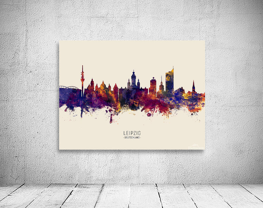 Leipzig Germany Skyline Wall Preview