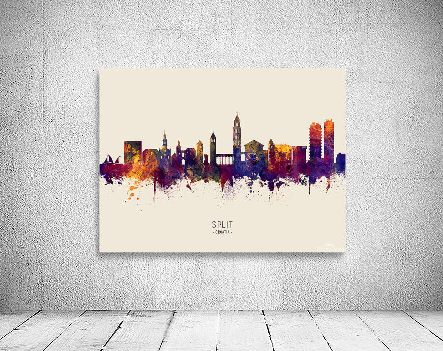Split Croatia Skyline Wall Preview