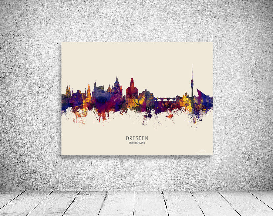 Dresden Germany Skyline Wall Preview