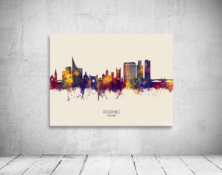 Reading England Skyline Wall Preview
