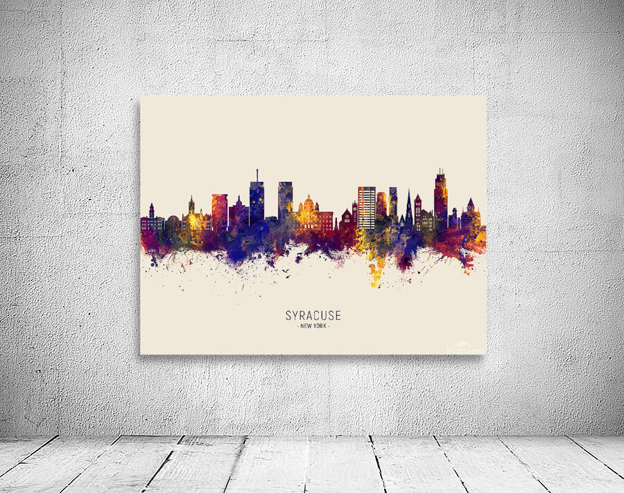Syracuse New York Skyline Wall Preview