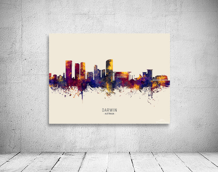 Darwin Australia Skyline Wall Preview