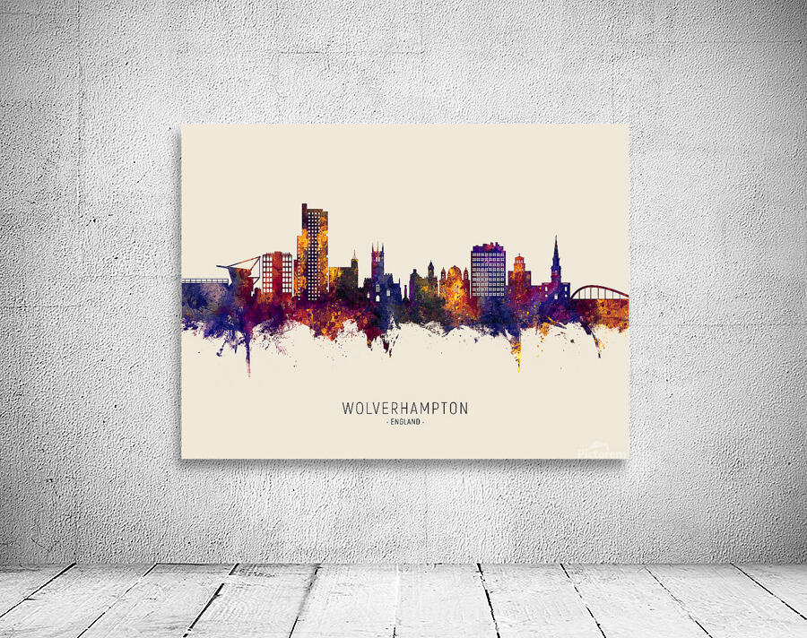 Wolverhampton England Skyline Wall Preview