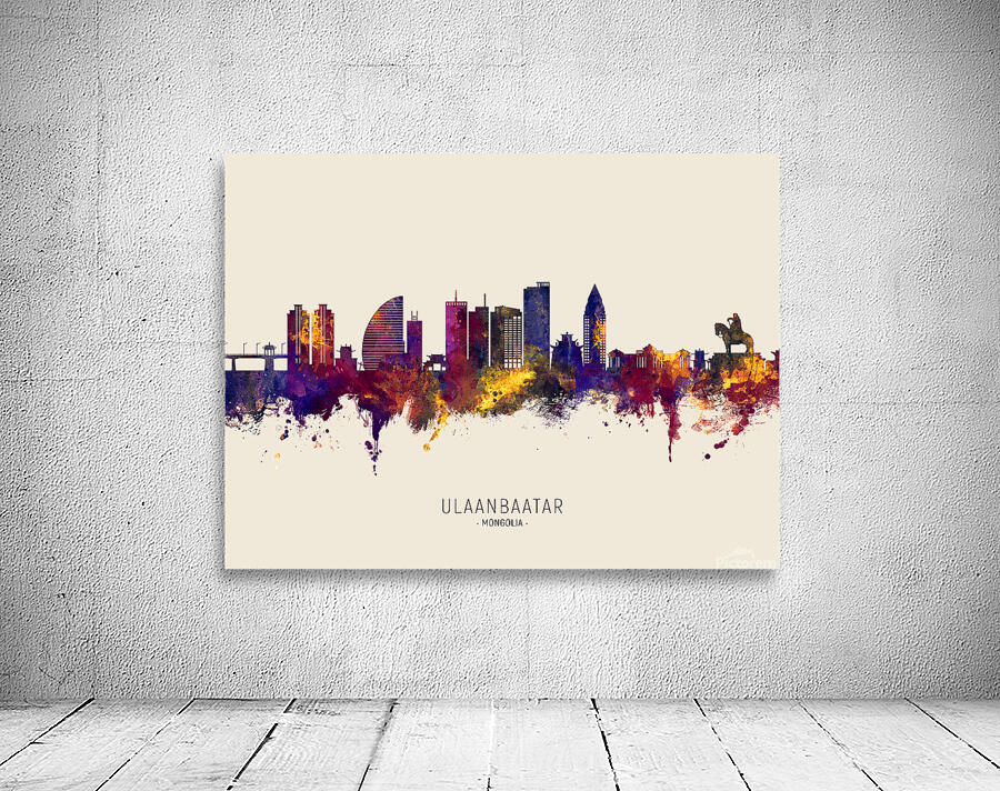 Ulaanbaatar Mongolia Skyline Wall Preview