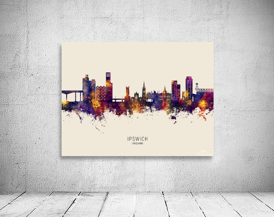 Ipswich England Skyline Wall Preview