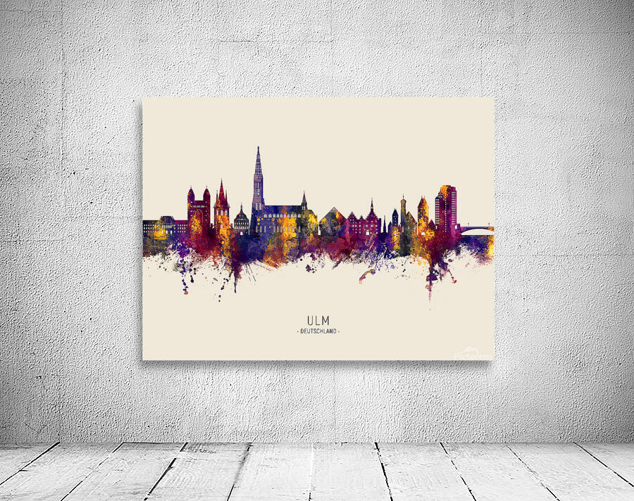 Ulm Germany Skyline Wall Preview