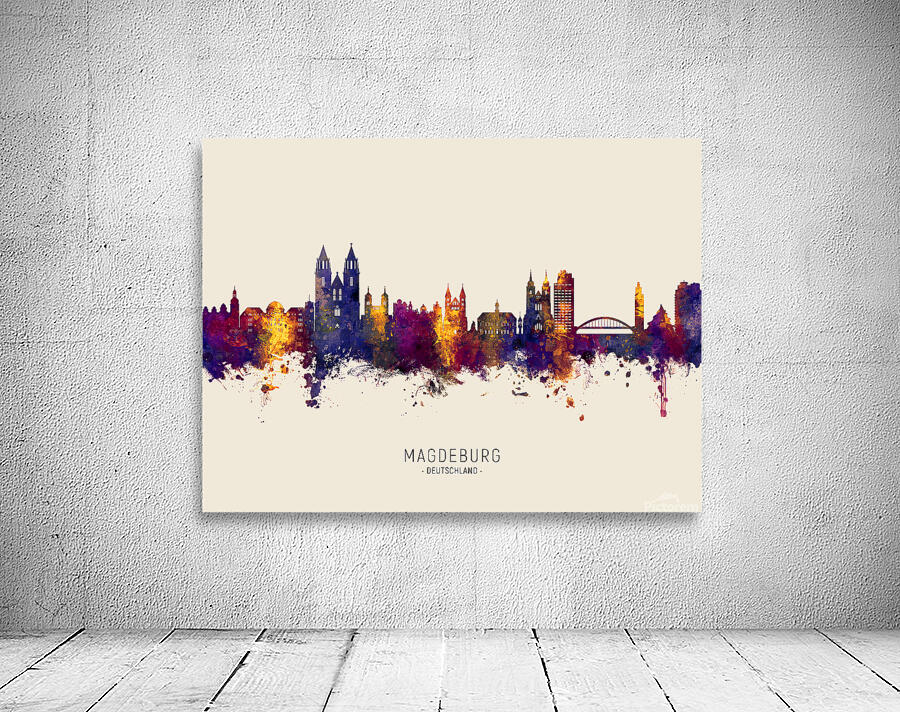 Magdeburg Germany Skyline Wall Preview