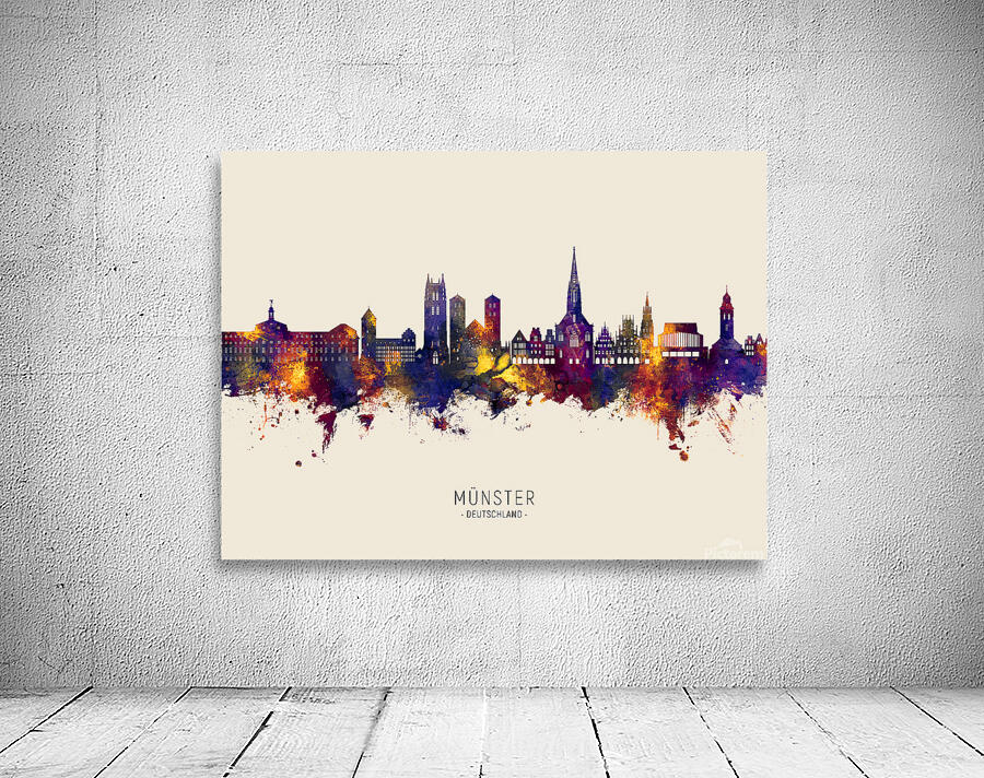 Munster Germany Skyline Wall Preview