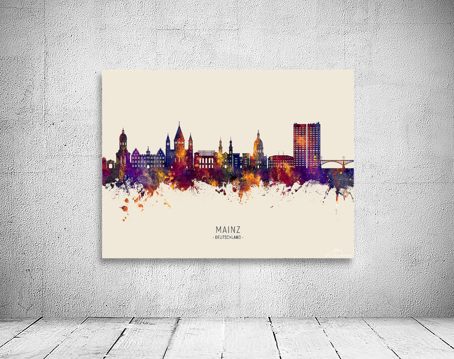 Mainz Germany Skyline Wall Preview