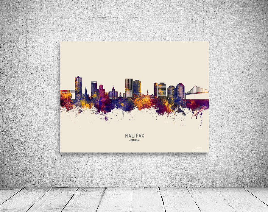 Halifax Canada Skyline Wall Preview
