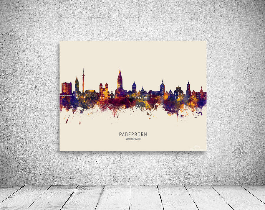 Paderborn Germany Skyline Wall Preview