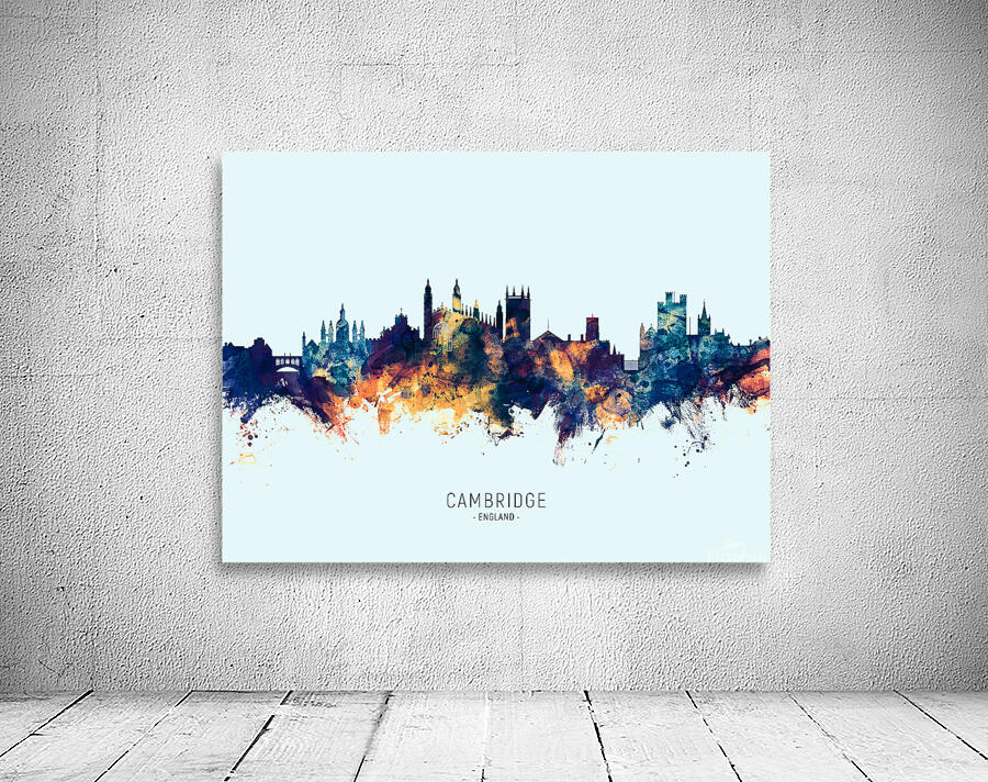 Cambridge England Skyline Wall Preview