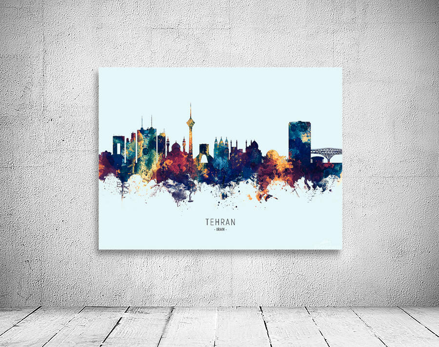 Tehran Iran Skyline Wall Preview
