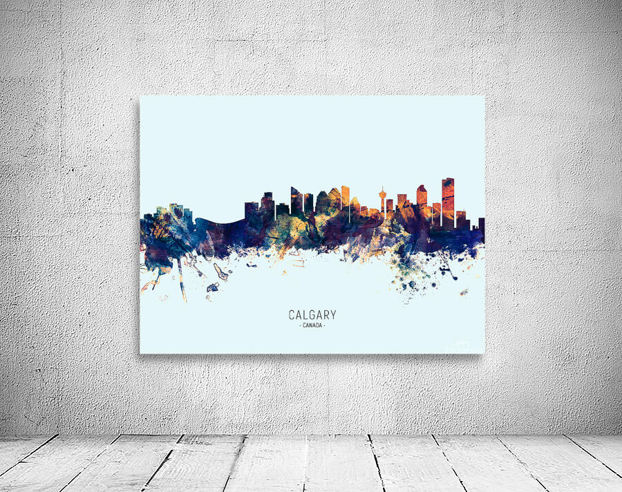 Calgary Canada Skyline Wall Preview