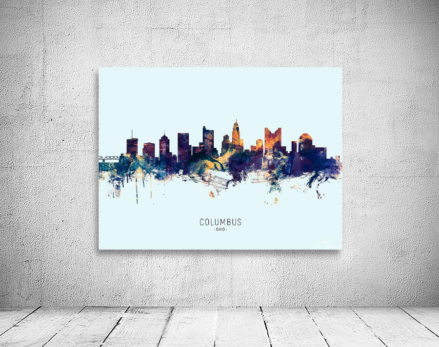 Columbus Ohio Skyline Wall Preview