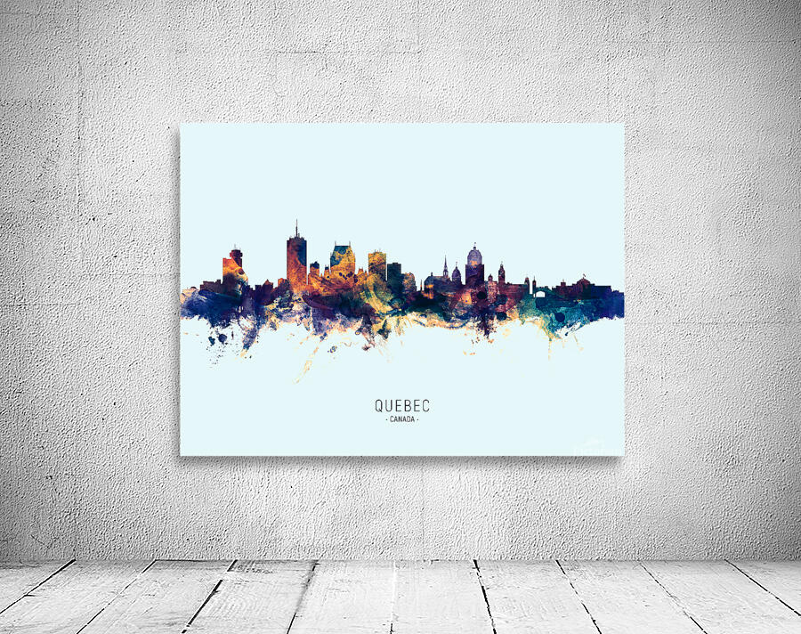 Quebec Canada Skyline Wall Preview
