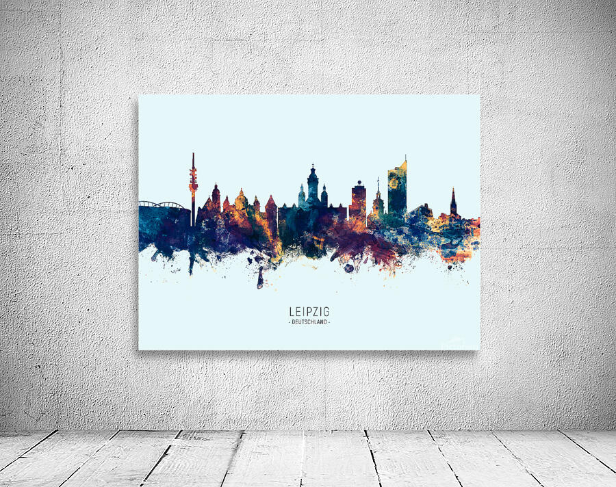 Leipzig Germany Skyline Wall Preview
