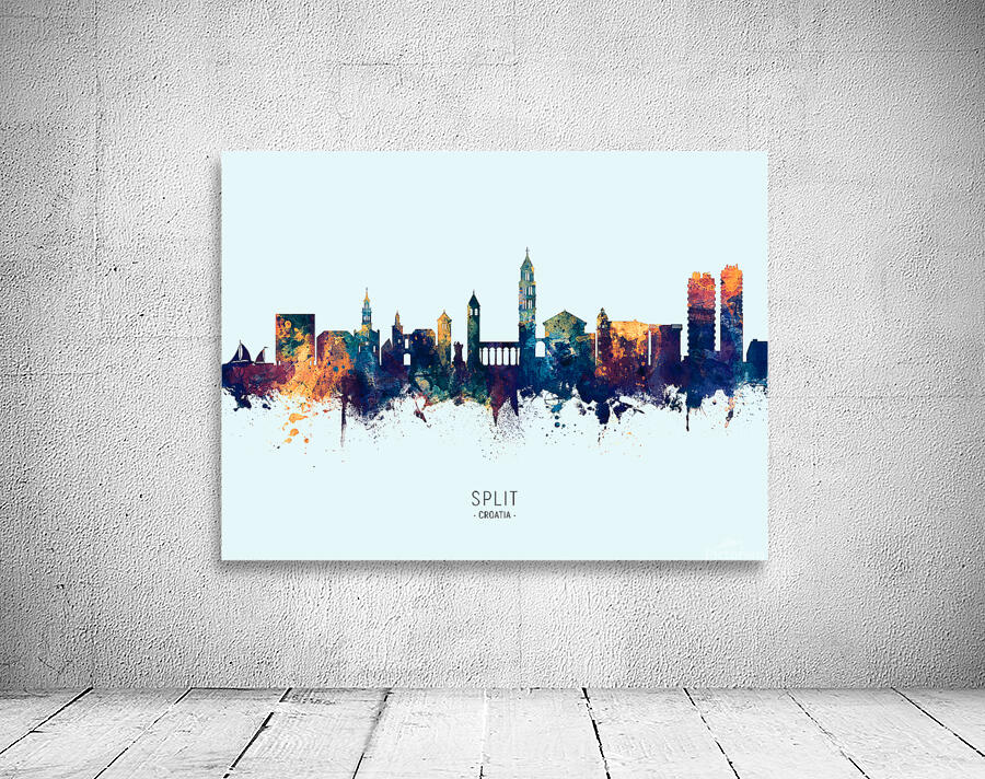 Split Croatia Skyline Wall Preview