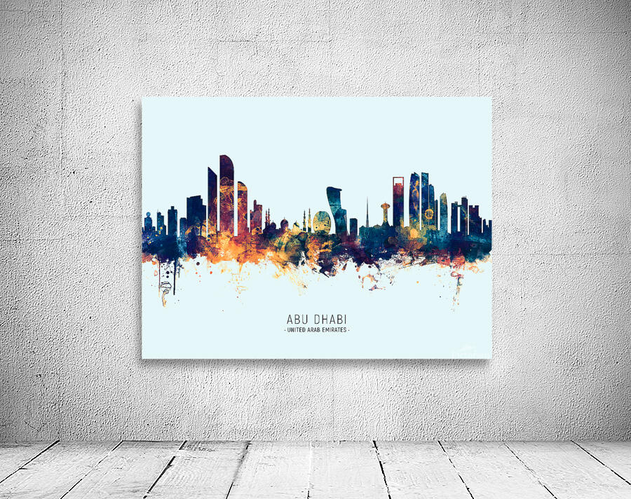 Abu Dhabi Skyline Wall Preview
