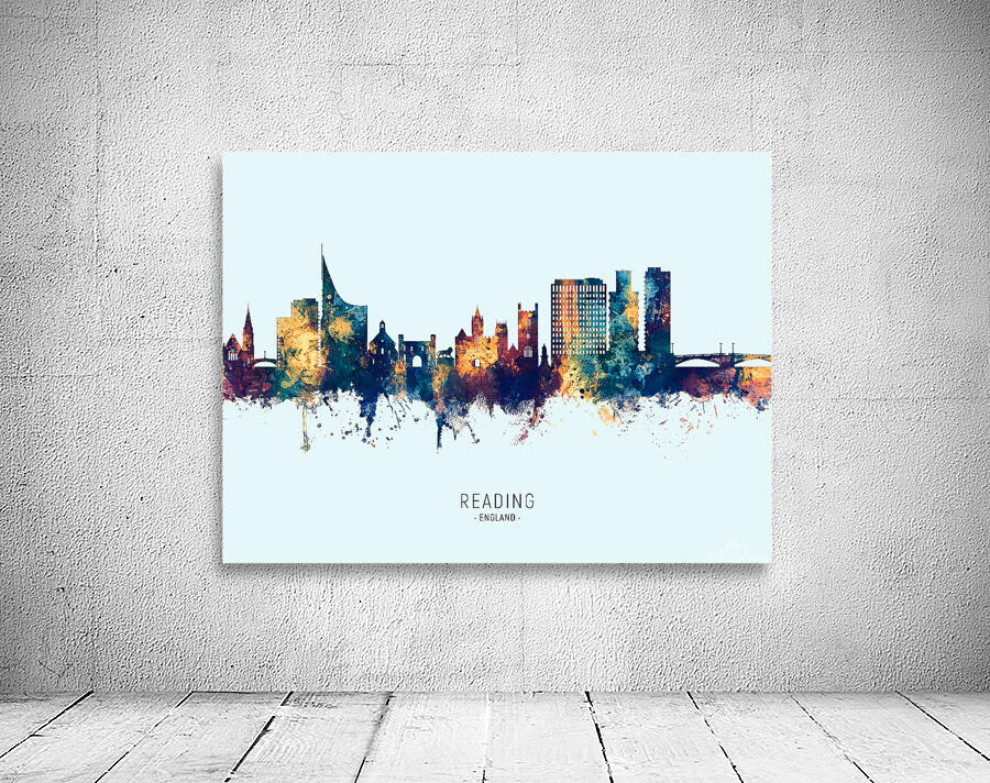 Reading England Skyline Wall Preview