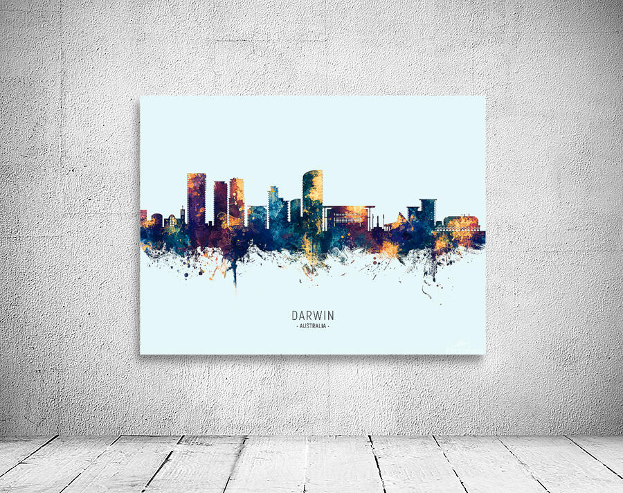 Darwin Australia Skyline Wall Preview