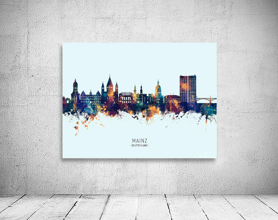 Mainz Germany Skyline Wall Preview