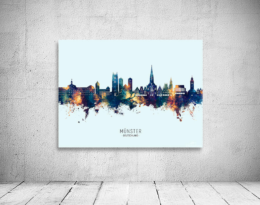 Munster Germany Skyline Wall Preview