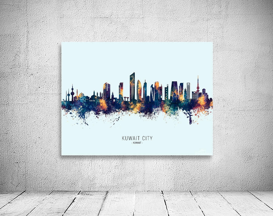 Kuwait City Skyline Wall Preview